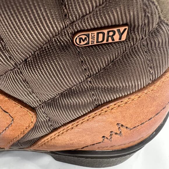 MERRELL Woman's  Chateau Mid Pull Waterproof boots 6.5  Campy Western Insulated - Picture 5 of 8